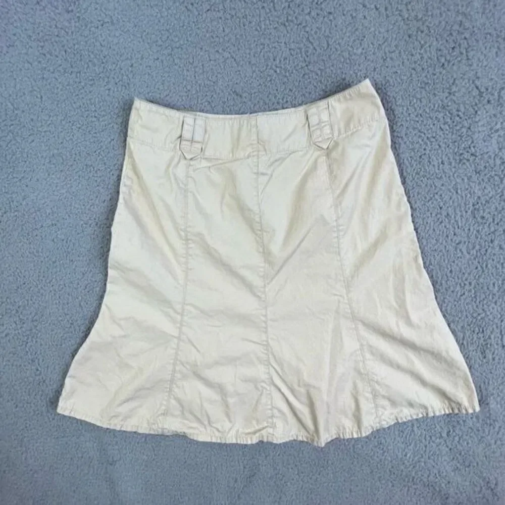 SIGRID OLSEN WOMENS CHINO STYLE SKIRT SIZE 6 TAN/KHAKI - Picture 3 of 10